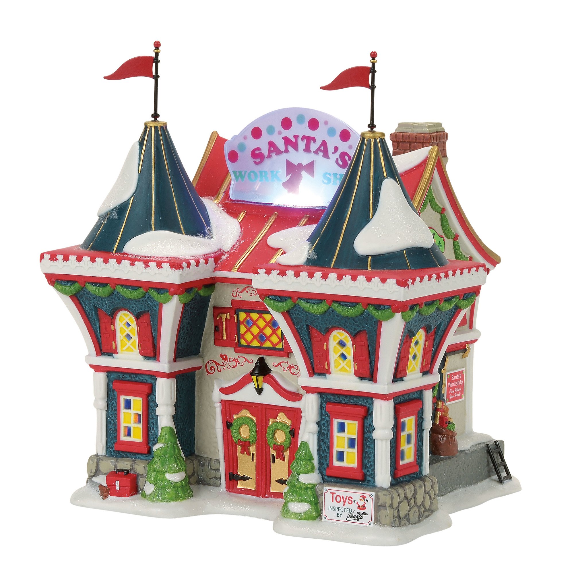 Amazon.com: Department 56 North Pole Series Santa's Workshop